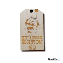 GEFELICITEERD - ABRAHAM - 10 stuks