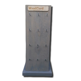 WoodCard-rek met 12 haakjes