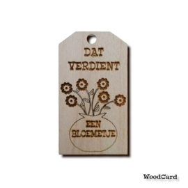 DAT VERDIENT EEN BLOEMETJE - VAAS - 10 stuks