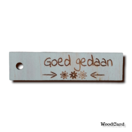 goed gedaan