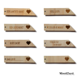 ROUWLABELSET - HART - 40 stuks