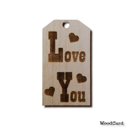 LOVE YOU - HARTJES - 10 stuks