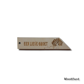 ROUWLABEL BOOM - 10  stuks