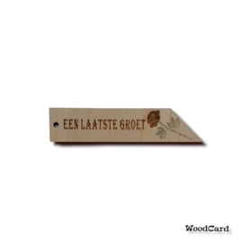 ROUWLABEL  - ROOS nr.1 - 10 stuks