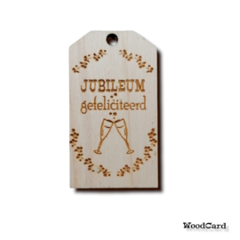 JUBILEUM GEFELICITEERD -CHAMPAGNE - 10 stuks