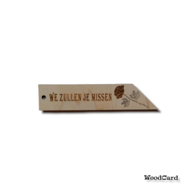 ROUWLABEL  - ROOS nr.1 - 10 stuks