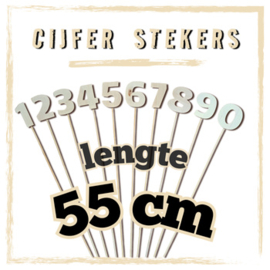 CIJFER-STEKER 55 cm lang