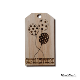 GEFELICITEERD - BALLON  - 10 stuks