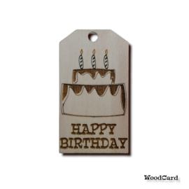HAPPY BIRTHDAY - TAART - 10 stuks