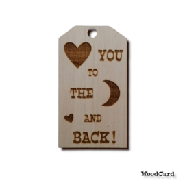 LOVE YOU TO THE MOON AND BACK - 10 stuks