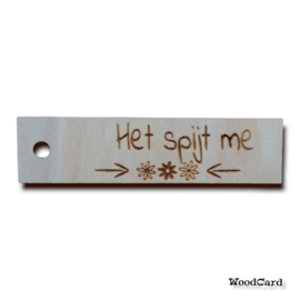het spijt me