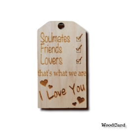 SOULMATES, FRIENDS, LOVERS -  10 stuks