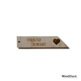 ROUWLABEL HART  - 10 stuks