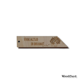 ROUWLABEL BOOM - 10  stuks