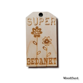 SUPER BEDANKT - BLOEMEN - 10 stuks