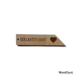 ROUWLABEL HART  - 10 stuks