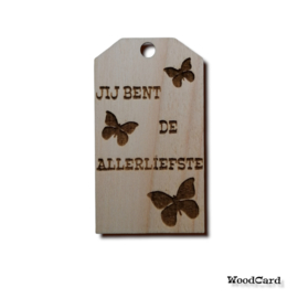 JIJ BENT DE ALLERLIEFSTE - VLINDERS - 10 stuks