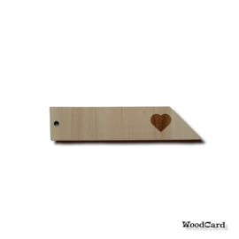 ROUWLABEL HART  - 10 stuks