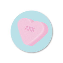 5 Stickers | xxx, vruchtenhartje