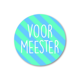 5 Stickers | voor meester