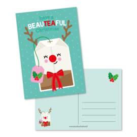 Kaart A6 | have a beauTEAful Christmas