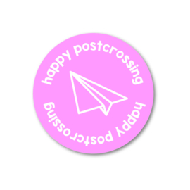 5 Stickers | happy postcrossing