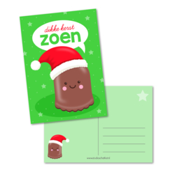 Kaart A6 | dikke kerstzoen