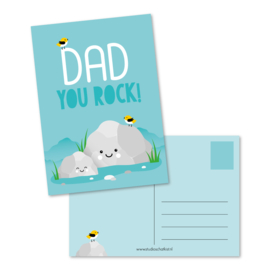 Kaart A6 | dad you rock!