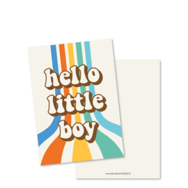 Kaart A6 | hello little boy