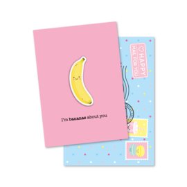 Magneetkaart 5 stuks | I'm bananas about you