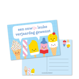 Kaart A6 | een onwijs leuke verjaardag gewenst