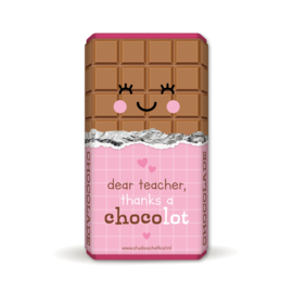 chocolade wikkel 5 stuks | dear teacher thanks a CHOCOlot