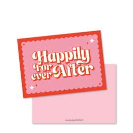 Kaart A6 | happily for ever after