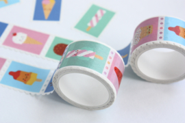 10 stuks Washitape postzegels | ijsjes