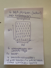Ophangborden van Ikea Skadis