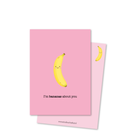 Kaart A6 | i'm bananas about you *