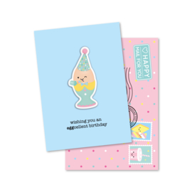 Magneetkaart 5 stuks | wishing you an eggcellent birthday