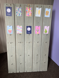 Houten kadolabel/sieraden display opklapbaar