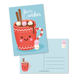 Kaart A6 | warm wishes