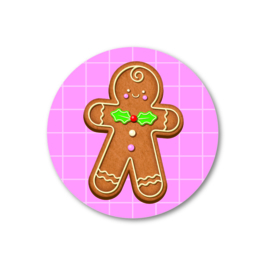 5 Stickers | gingerbread man