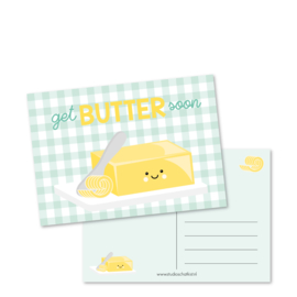 Kaart A6 | get butter soon