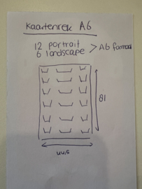 Metalen kaartenrek A6