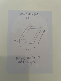Plastic postvakjes