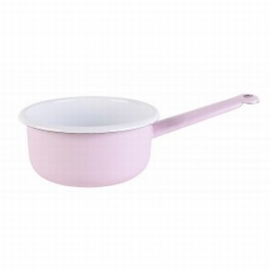 Emaille - Roze - Steelpan 14 cm.
