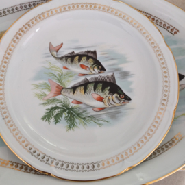 Porcelaine de Vierzon - plat visbord - Porselein