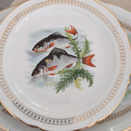 Porcelaine de Vierzon - plat visbord - Porselein