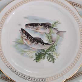 Porcelaine de Vierzon - plat visbord - Porselein