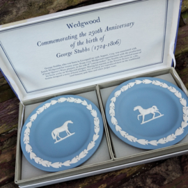 Wedgwood Jasper Blue bordjes Jubileum George Stubbs