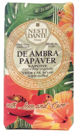 Nesti Dante zeep 250 gr. - With Love and Care - De Ambra Papaver