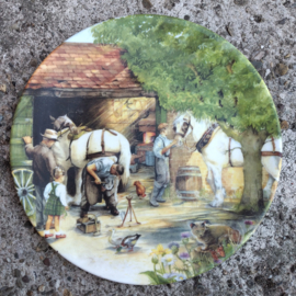 Royal Doulton - wandbord - Old Country Crafts - the Blacksmith